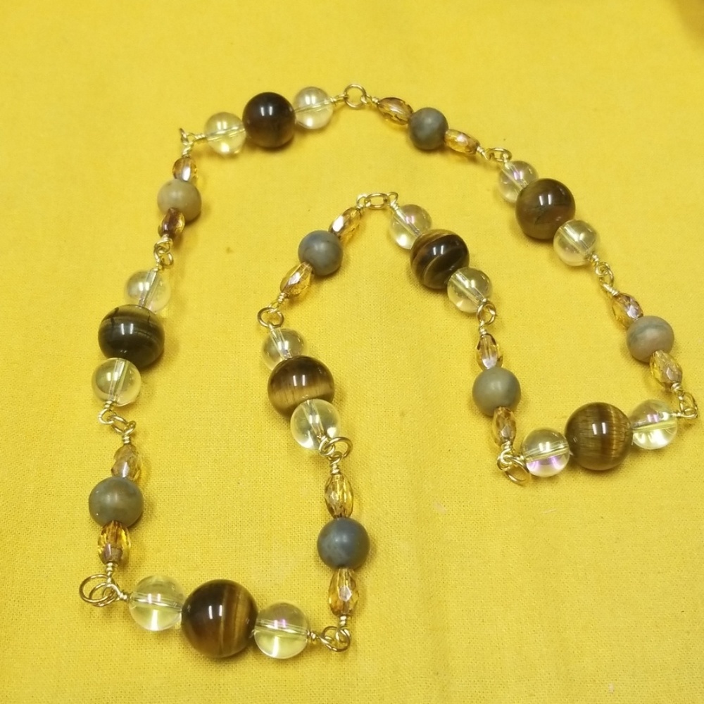 SALE! Tiger Eye Gemstone  Necklace!